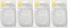 Wilton 50-Count White Petite Loaf Baking Cups, 3 ¼ x 2 Inches (4-Pack)