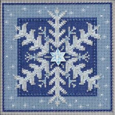 Mill Hill Buttons Beads Winter Series Cross Stitch Kit Crystal Snowflake