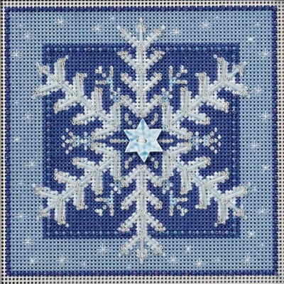 Mill Hill Buttons & Beads Winter Series Cross Stitch Kit ~ Crystal Snowflake