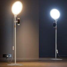 10.5" Ring Light with Stand and Phone Holder - 72" Tripod for iPhone White