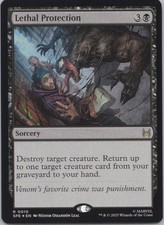 MTG - FOIL Lethal Protection - Spider-Man: Eternal-Legal (SPE) -g622