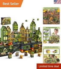 100PCS Magnetic Building Blocks Army Toys, STEM Military Magnetic Tiles with ...