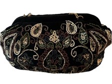 Black beaded purse made in india