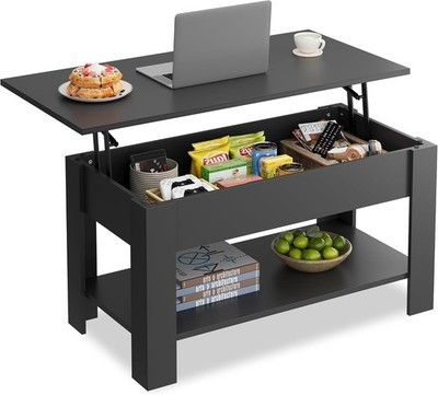 WLIVE Coffee Table, 39'' Lift Top Coffee Table with Hidden Compartment, Sto