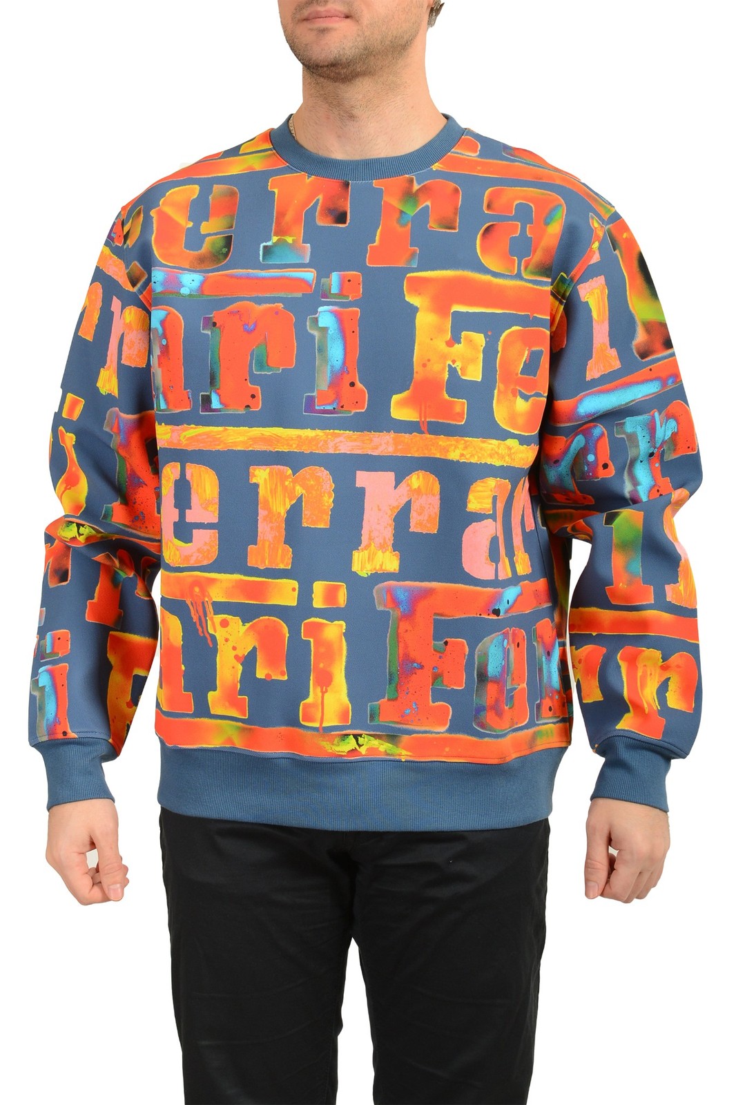 Scuderia Ferrari Fluid Bonded Twill Graffiti C-Neck Sweatshirt US XL IT 54 21090₽