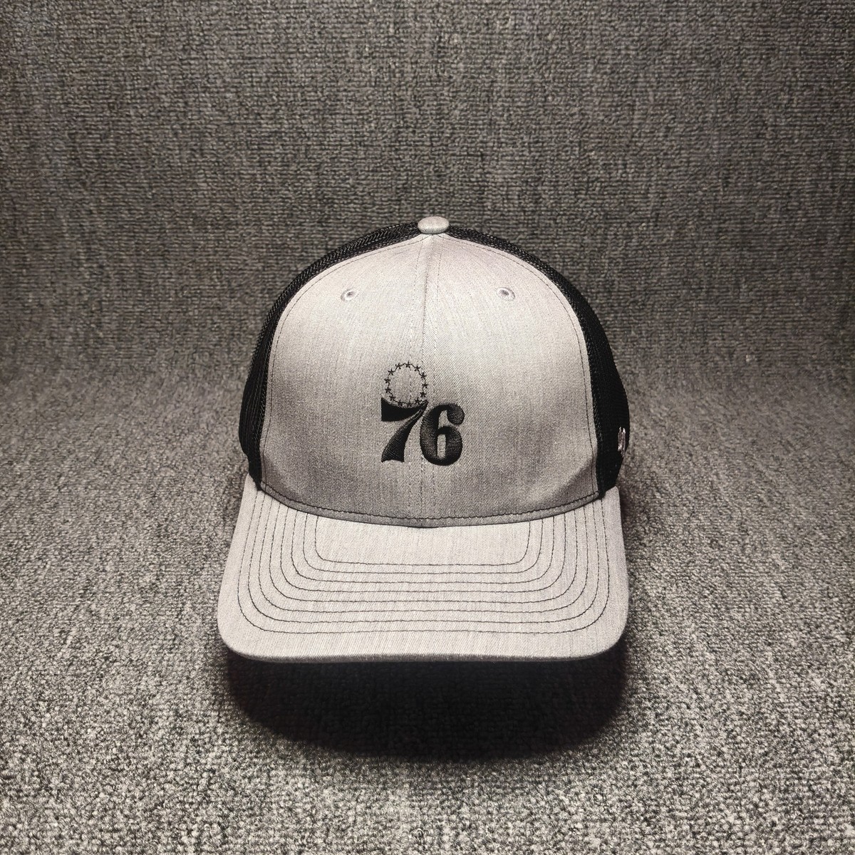 '47 Brand Philadelphia 76ers Trucker Snapback Gray Black One Size Hat