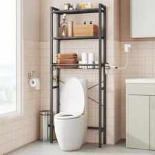 Over The Toilet Storage, Over Toilet Bathroom Organizer with Adjustable Shelv...