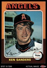 1975 Topps #366 Ken Sanders Angels 7 - NM