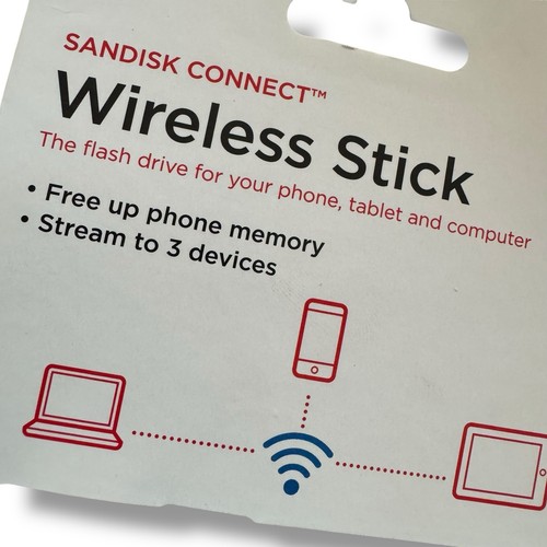 SanDisk Connect Wireless Flash Drive 32GB iOS Android USB WiFi Stick New Sealed - 第 3/6 張圖片