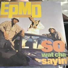 EPMD: So Wat Cha Sayin 12" Vinyl Single 1989 Fresh/Sleeping Bag VG+/VG w/ inner