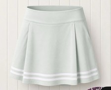 CALIA Women's TrueLight 15" Pleated Golf Skort in Mint Green. Sz 12. NWT