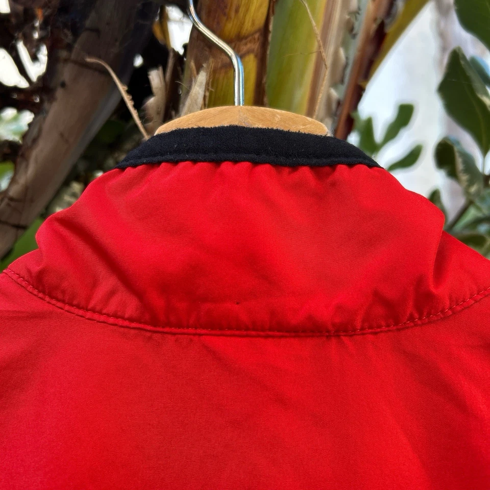 Винтажный 90-х Nike красный велосипедный жилет маленький светоотражающая сетка Тайвань - Изображение 4 из 4