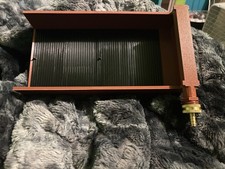 Easy flow gold box sluice for gold prospecting solid gold catching plates Brown