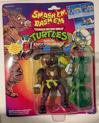 Ninja Knockin' Bebop TMNT Teenage Mutant Ninja Turtles 1992 Smash'em Bash'em