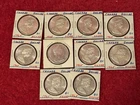 Ten 1965 Canada Silver Dollars