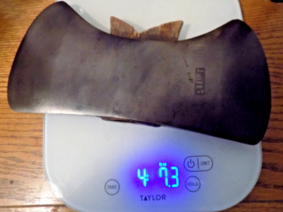 A++ 4 Lb. 6 Oz. PLUMB(4) 5 1/8'' Double Bit-10.5'' Long Glassy Axe Head-NO ABUSE!!