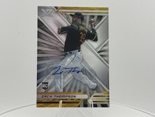Panini 2022 Chronicles XR Zach Thompson Rookie Auto Pittsburgh Pirates #13