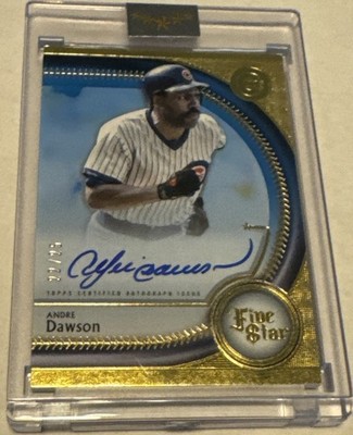 2024 Topps Five Star Blue Andre Dawson Encased Autograph Chicago Cubs HOF /25