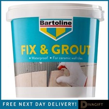 BARTOLINE FIX & GROUT 500G 1KG READY TO USE WATERPROOF CERAMIC TILE ADHESIVE NEW