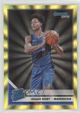 2019-20 Panini Donruss Rated Rookie Holo Yellow Laser /25 Isaiah Roby #235 ob3