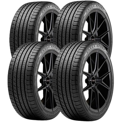 (QTY 4) 245/40R18 Goodyear Eagle Sport A/S 93W SL Black Wall Tires