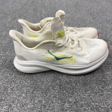 Hoka One One Mach 6 Running Shoes Mens Size 8 White Cushioned Sneakers 1147790
