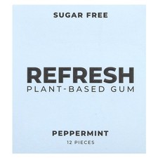 Plant-Based Gum, Peppermint, 12 Pieces