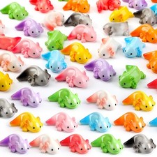 36 Pcs Mini Resin Axolotl Figurines - Axolotl Gifts  Tank Decor - Assorted C...