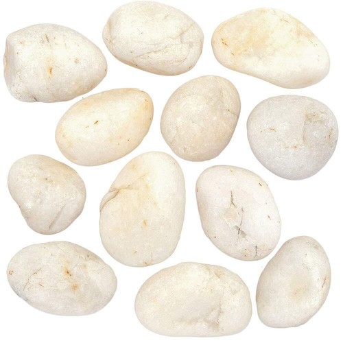White Craft Rocks Kit – 20 Smooth Paintable Stones for Kids Arts & Crafts - Picture 4 of 4