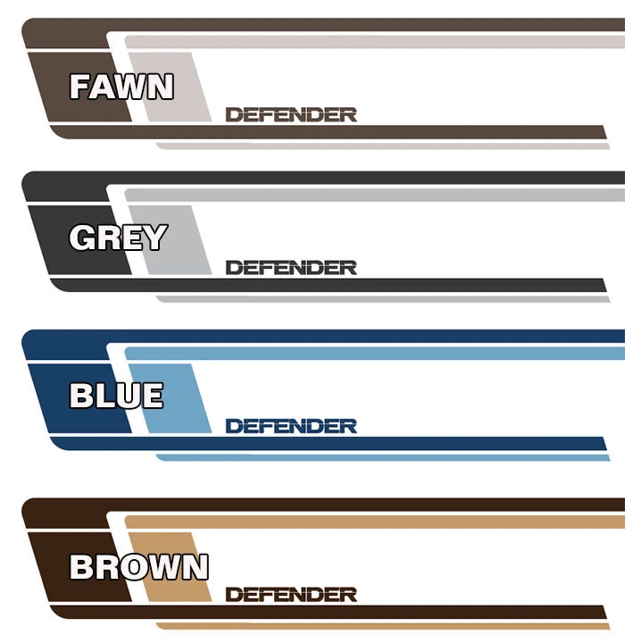 YORK-SERIES BODY SIDE STRIPE DECAL KIT : FITS LAND ROVER DEFENDER 110 - Image 4 of 4