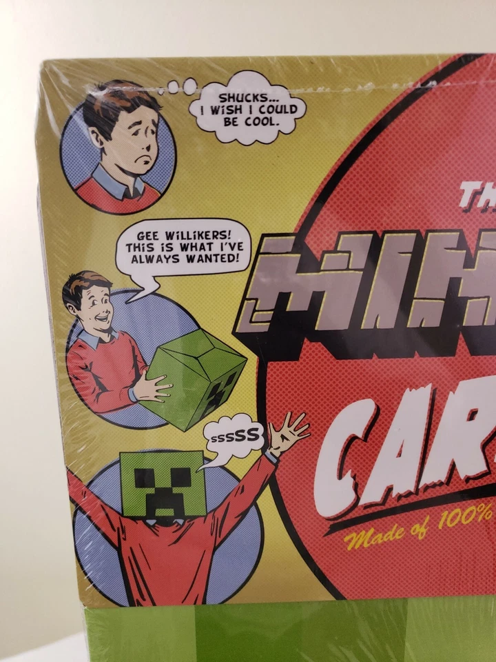 The Amazing Minecraft Cardboard Head Jinx Costume Mask Accessory Costume NEW NIP - Image 3 of 4