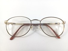 Geoffrey Beene GB 1075 Gold Eyeglasses Frame Used Cond New Nose Pads free wipes