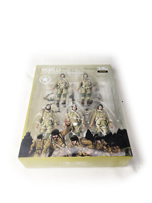 JOYTOY US 1/18 Soldiers 5 Figures Shown Airborne Division of WW II