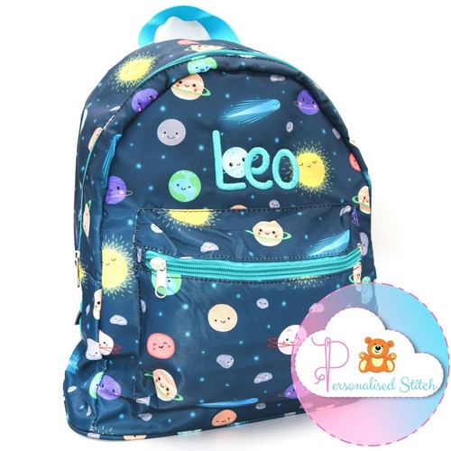 Personalised Name Kids Backpack Girls & Boys | Toddler Embroidered Nursery Bags - Picture 42 of 49