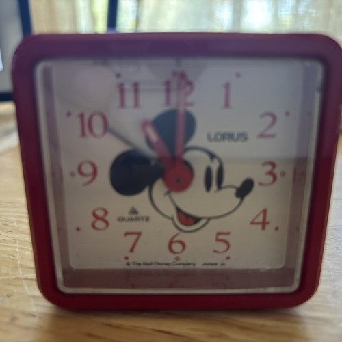 2.5" Mickey Mouse Lorus Battery Clock - LFD 951 (Japan) - Picture 2 of 3