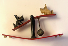 Rare Celluloid Scotty Dog Cracker Jack Toy