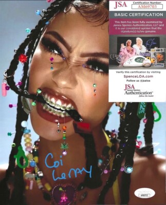 COI LERAY FEMALE RAPPER SIGNED 8X10 + JSA COA NO MORE PARTIES, PLAYERS