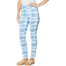 size 2T DG2 by Diane Gilman Classic Stretch Tie Dye Skinny Jean chambray nwt