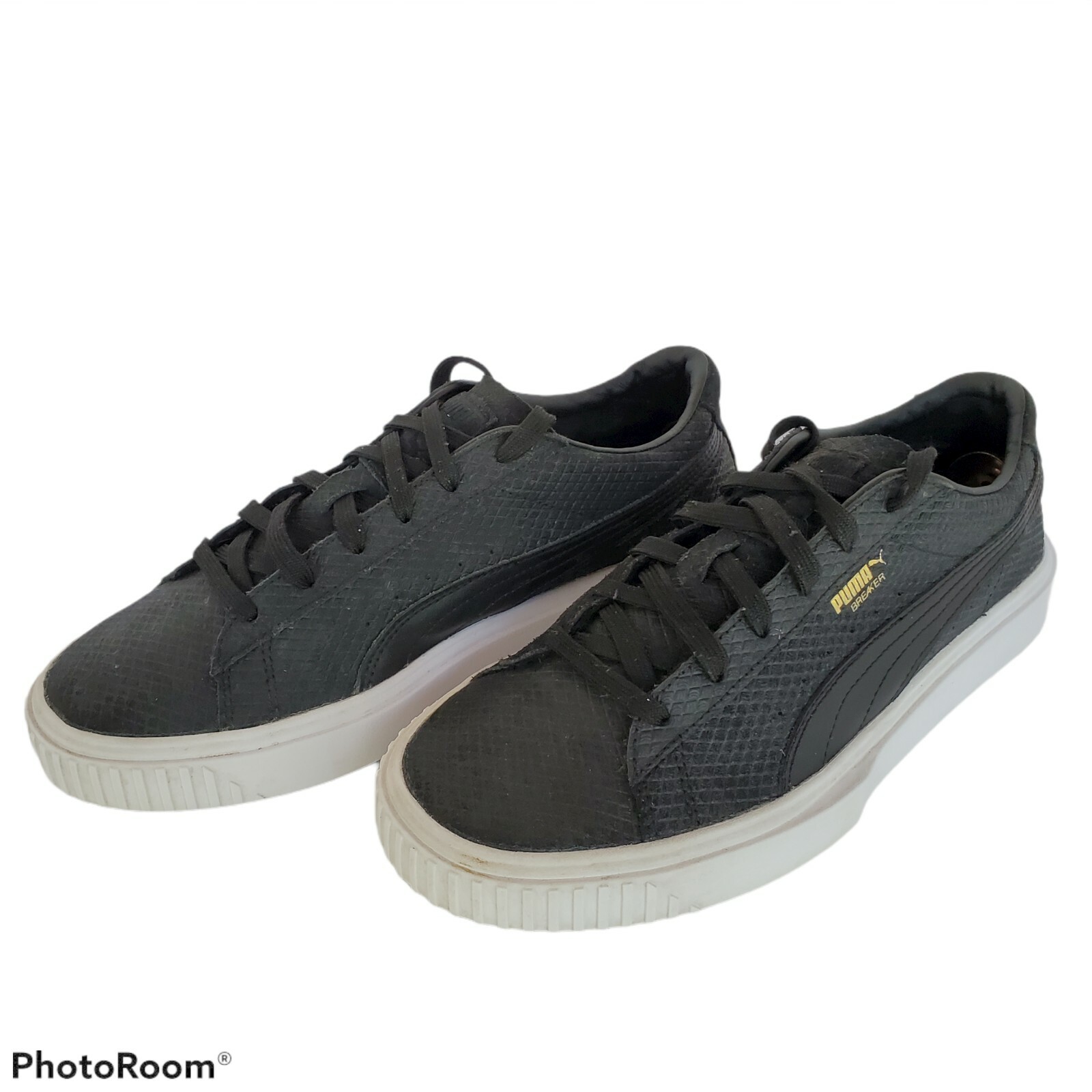 puma breaker suede black