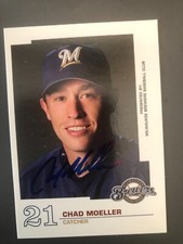 Milwaukee Brewers CHAD MOELLER autographed 2005 Milwaukee Brewers Police