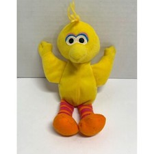 Tyco 1997 Plush Stuffed Animal Doll Toy Big Bird Sesame Street Bean Bag 8.5 in T