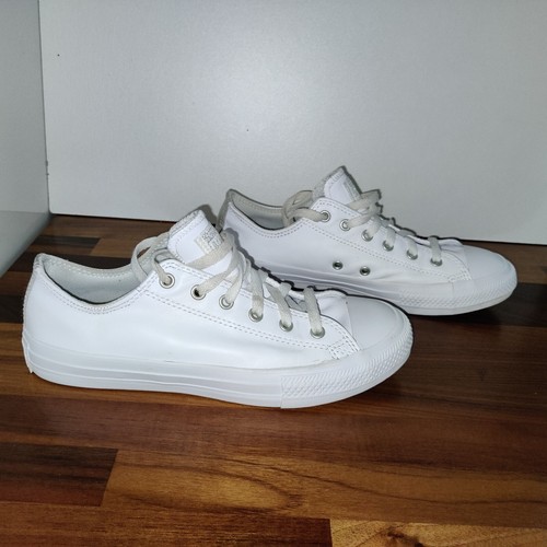 white leather pump trainers
