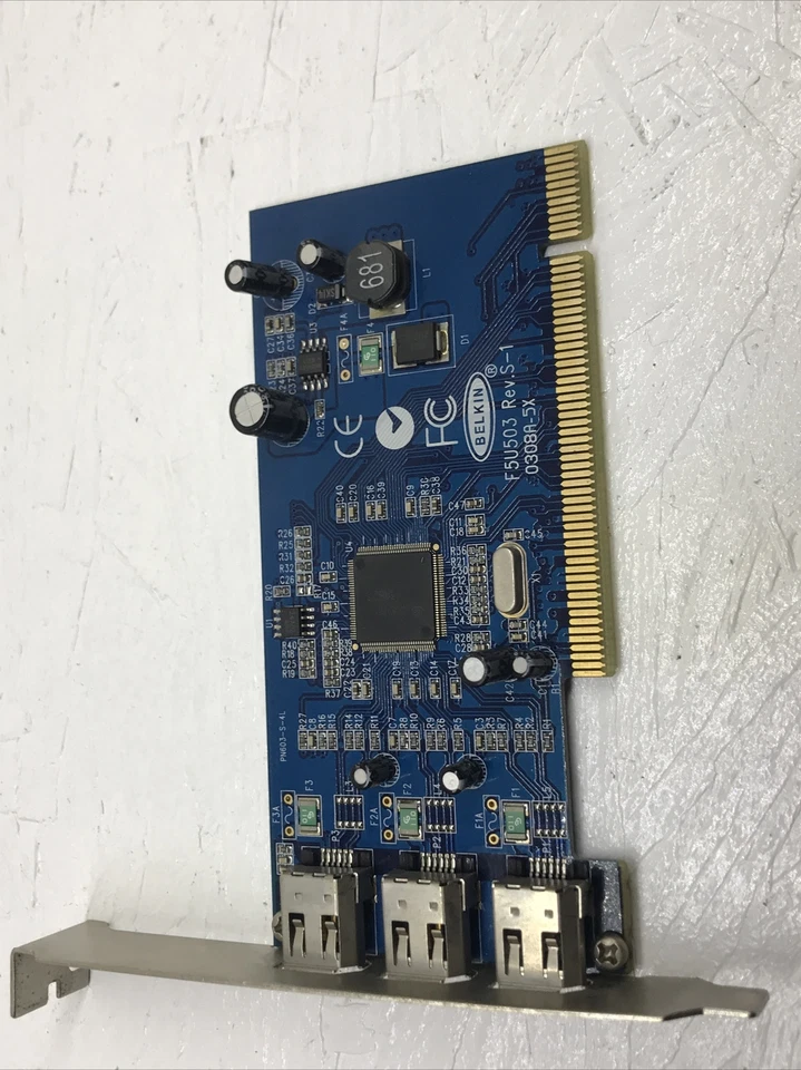 Belkin F5U503 3-Port FireWire IEEE 1394 PCI Card - Image 2 of 3