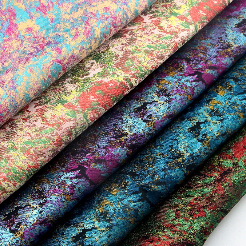 Damask Brocade Fabric Cloth for Handcrafts Material Costume Sewing 1 M Chic Trim - Image 3 of 4