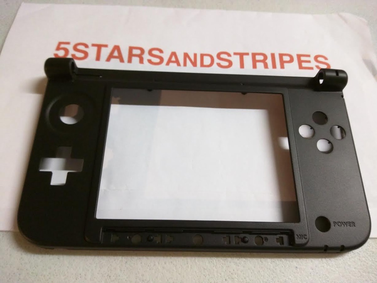 Nintendo 3DS XL Replacement Hinge Black Bottom Middle Shell