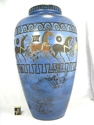 VERY RARE XXXL CERAMANO ''PERGAMON'' FLOOR VASE HANS WELLING DESIGN 106 / 4  63 cm