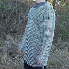 Aluminum Chainmail Shirt  Butted  large Size  Medieval Armor  LARP