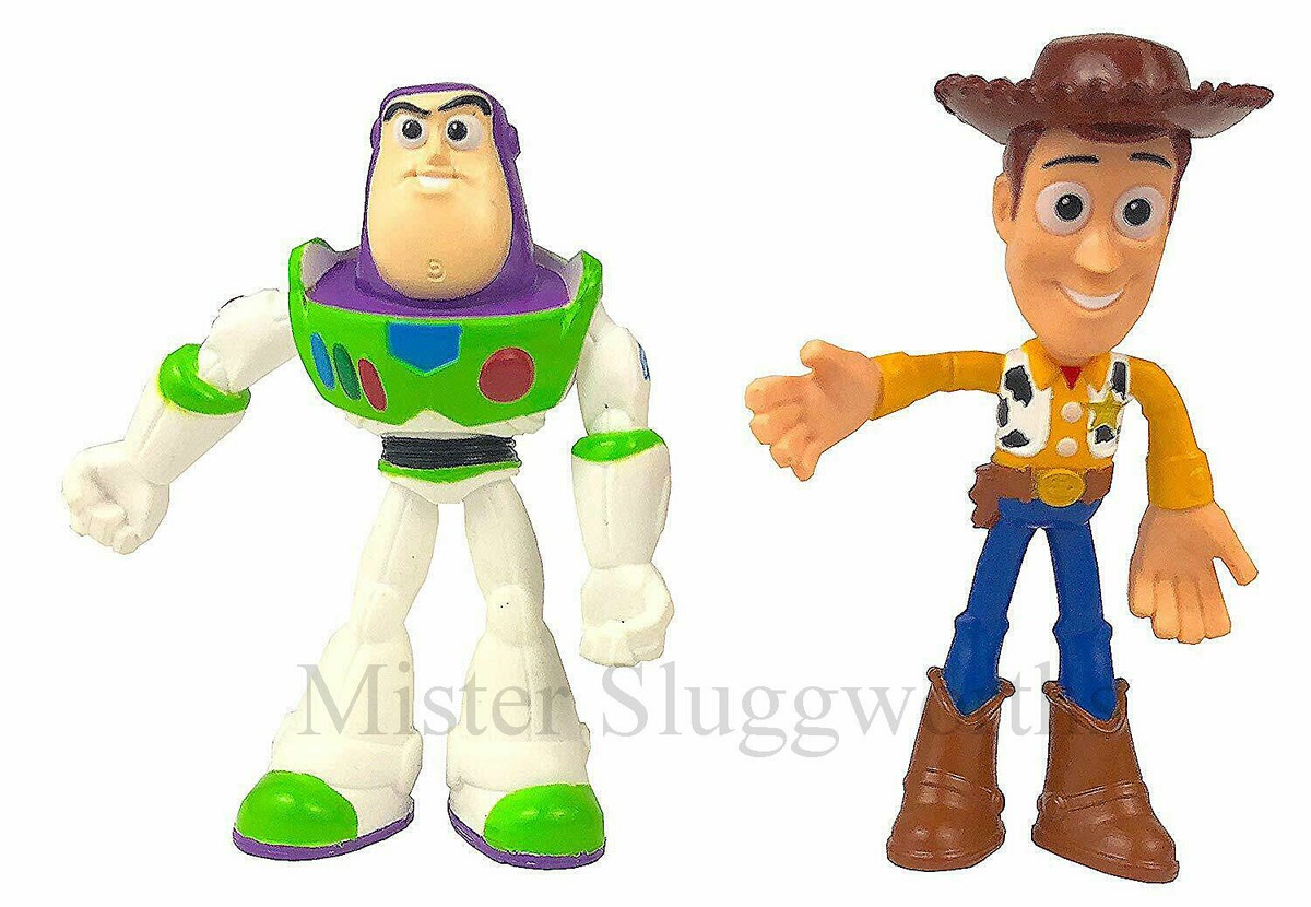 NEW Disney Pixar Toy Story 4 Woody Buzz Forky Bo Peep Flextreme