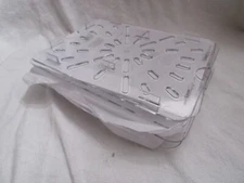 6 Carlisle 1023507 1/2 Size Polycarbonate Food Pan Drain Grate Shelf