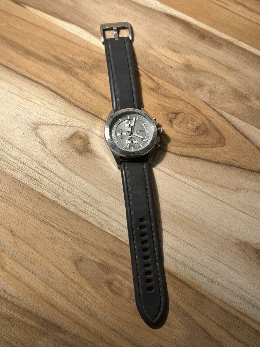 FOSSIL CH2588 CHRONOGRAPH DATE W.R. 10 ATM S/S QUARTZ MEN'S